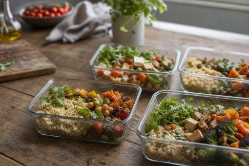 Batch cooking pour sportifs végétariens : composer ses menus en toute simplicité