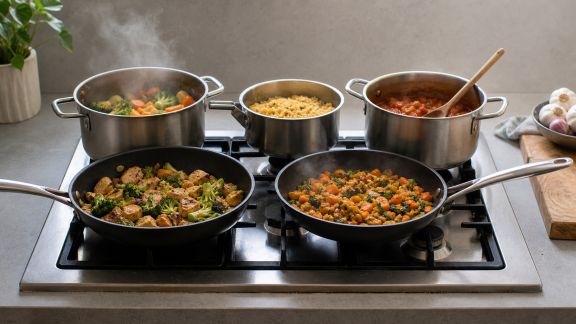 Batch cooking sans four : toutes les possibilités avec une simple plaque de cuisson