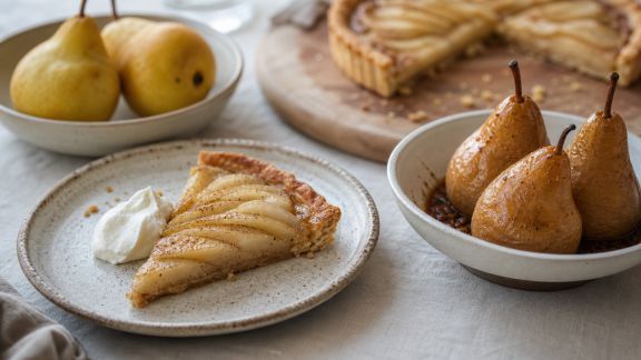 Desserts de saison à base de poires faciles et rapides