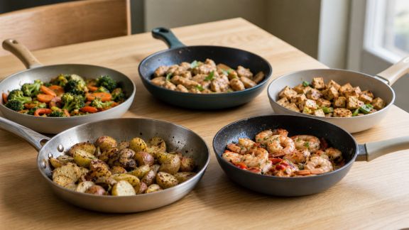 Cinq poêlées savoureuses pour un dîner minute