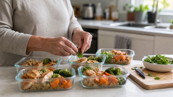 Batch cooking pour seniors : adapter les portions et assurer l’équilibre nutritionnel