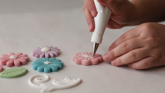 Techniques de pochage pour des décors en pâte à sucre réussis